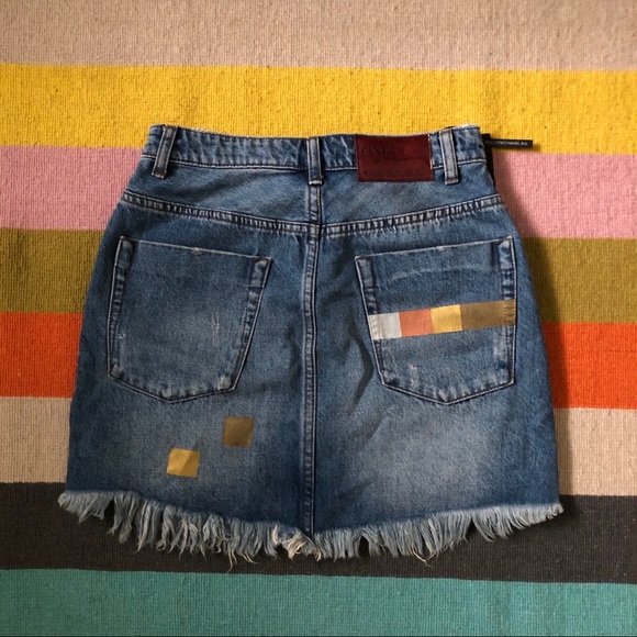 One teaspoon high waisted haindpainted skirt - Picture 2 of 3